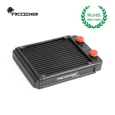 FreezeMod 120mm 240mm 360mm Radiator Aluminum G1/4 Threads Water Cooling Black
