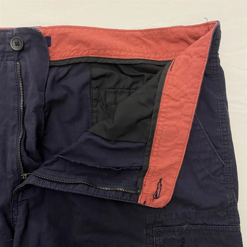 Pantalón Corto Carga Club Room 40 x 11" Azul Marino Ripstop 100% Algodón Foto 2 de 4