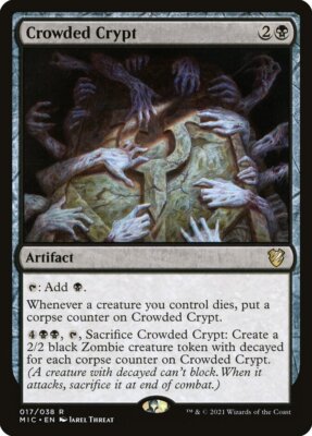 MTG Crowded Crypt (17/209) Innistrad Midnight Hunt Commander LP