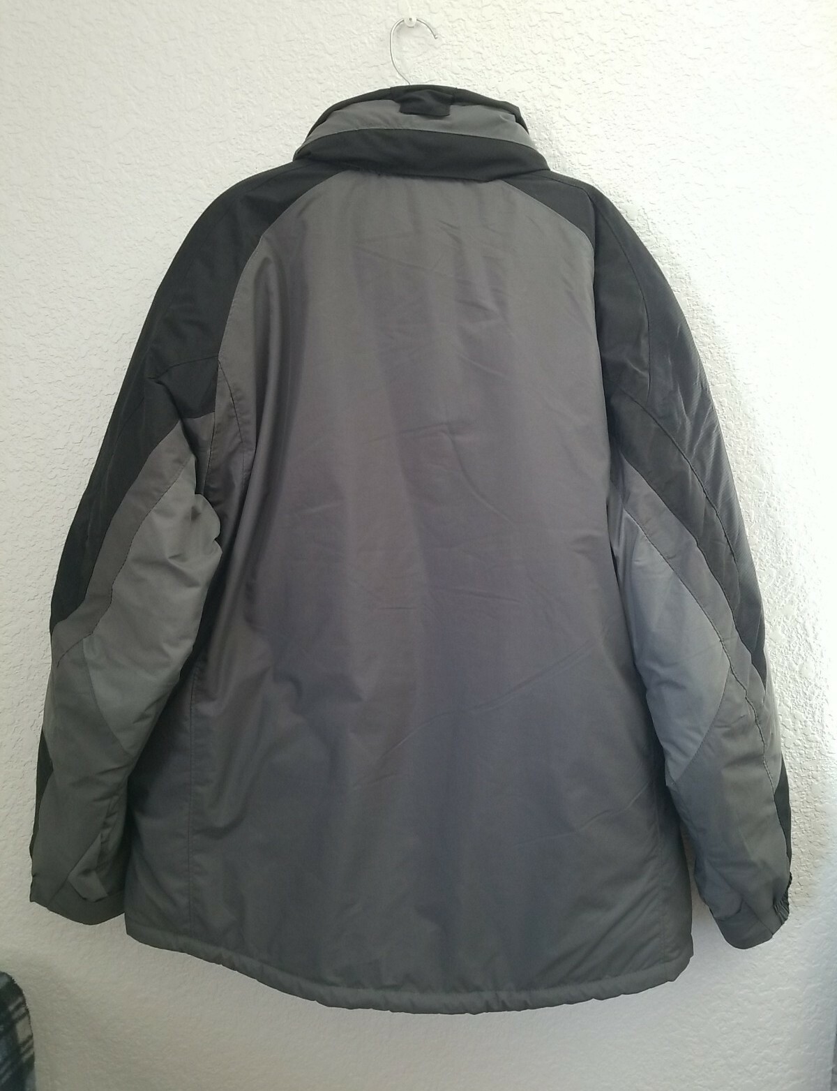 POLAR EDGE Men's Jacket Ski Coat Full Zip Fur Removal Hoodie Size L Gray Used