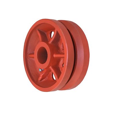 Choose Ductile Steel - V Grooved for 2.5'' Wide Casters - 3,500 to 4,000 lbs Cap.