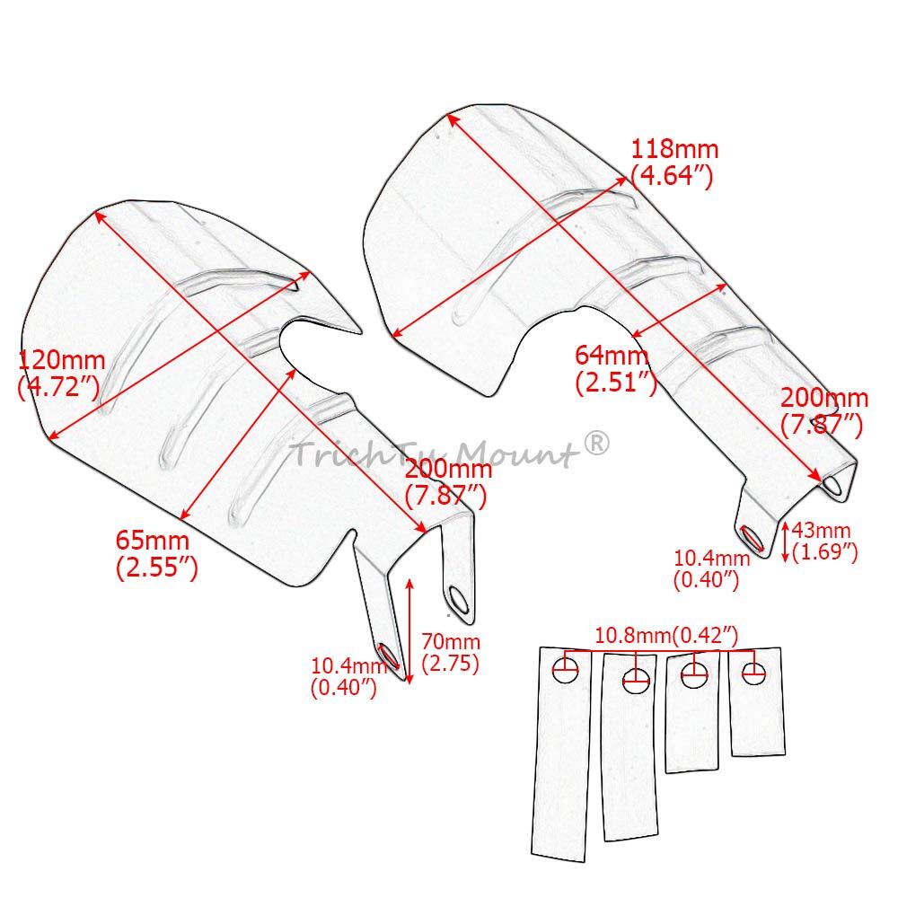 New Style Matte Black Hand Guards For Harley Touring Dyna Softail Honda Yamaha
