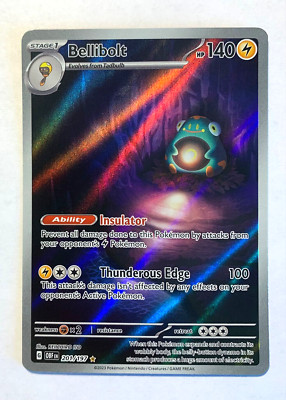 Bellibolt Full Art Holo Illustration Rare SV Obsidian Flames 201/197