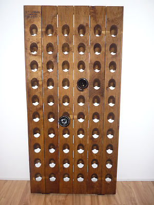 ORIGINAL Champagne Riddling Rack with Branding + handmade Staining: ''Oak Middle''