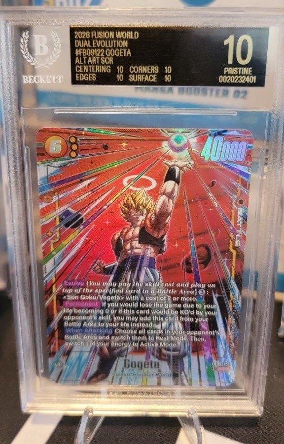 Dragon Ball Super | Gogeta FB09-122 Alt Art SCR* | Black Label BGS 10 Pristine |