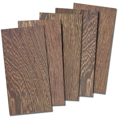 Wenge Wood Sheets 1/8'' Thick, 4x8 inch Lumber Veneer Pieces Planks Thin Blank B