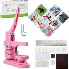 Photo Magnet Making Machine, Button Press Machine for 2 Inches / 50Mm Square Fri