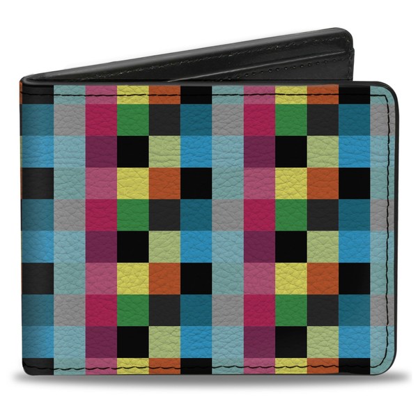 Bi-Fold Wallet Checker Bright Pastel (Us Import)-image