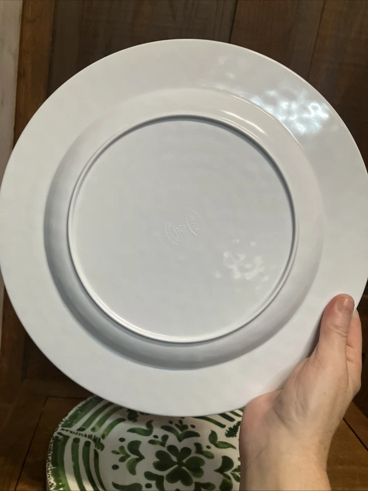 "Juego de 4 platos de cena de melamina floral verde MIKASA Merenda 10 3/4""" Foto 2 de 4