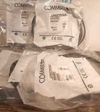 5x Commscope Uniprise UC1BBB2-01F010 Cat6 Patch Cord UNC6-BK-10F Black 10ft