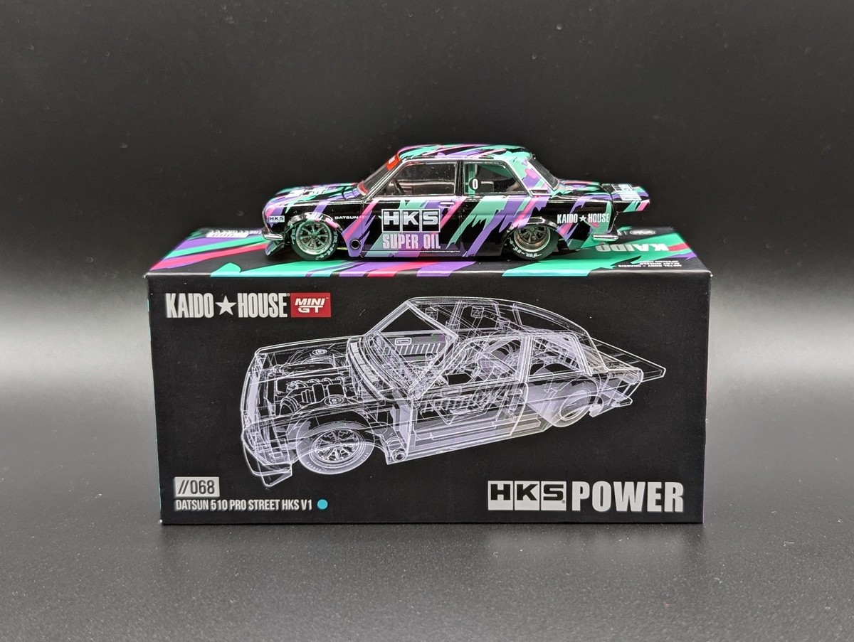 1:64 MINI GT Kaido House Datsun 510 Pro Street HKS V1 #068 | eBay