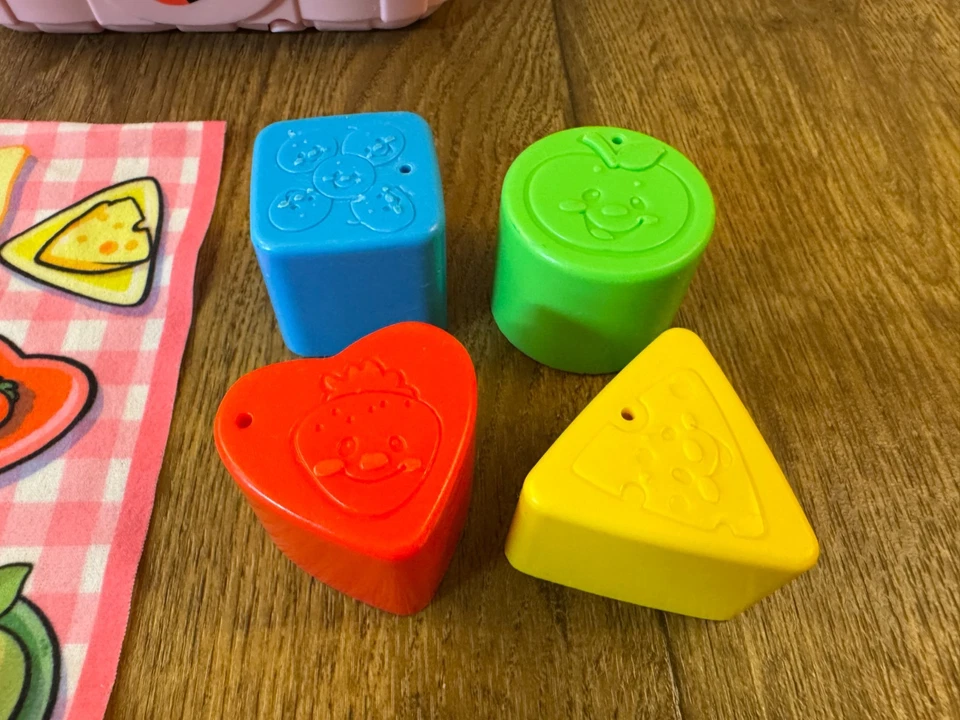 Fisher Price Laugh Learn Sweet Sounds Picnic Basket Music Shape Sorter Baby Toy - Image 4 of 4