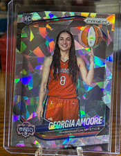 2025 Panini Prizm WNBA #140 Georgia Amoore Variation RC Cracked Ice Mystics