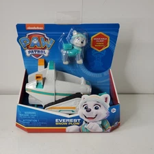 Paw Patrol EVEREST Husky Dog Snow Plow with Moveable Claw New Vehicle Car Figure