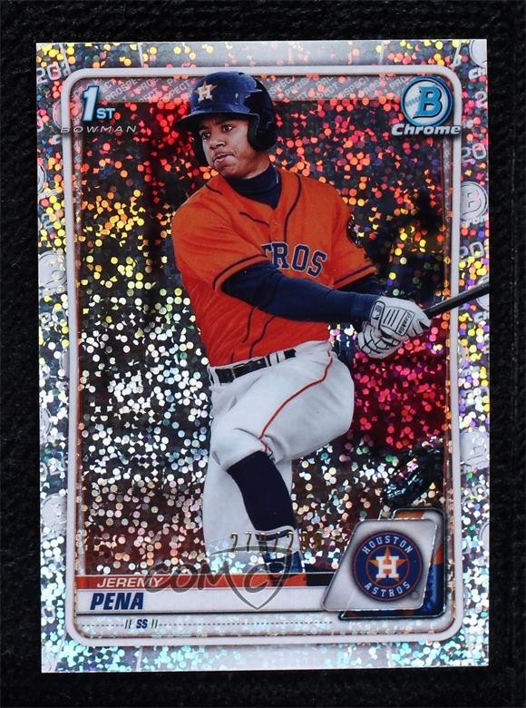 2020 Bowman Chrome Prospects Speckle Refractor 272/299 Jeremy Pena #BCP-61 0t1