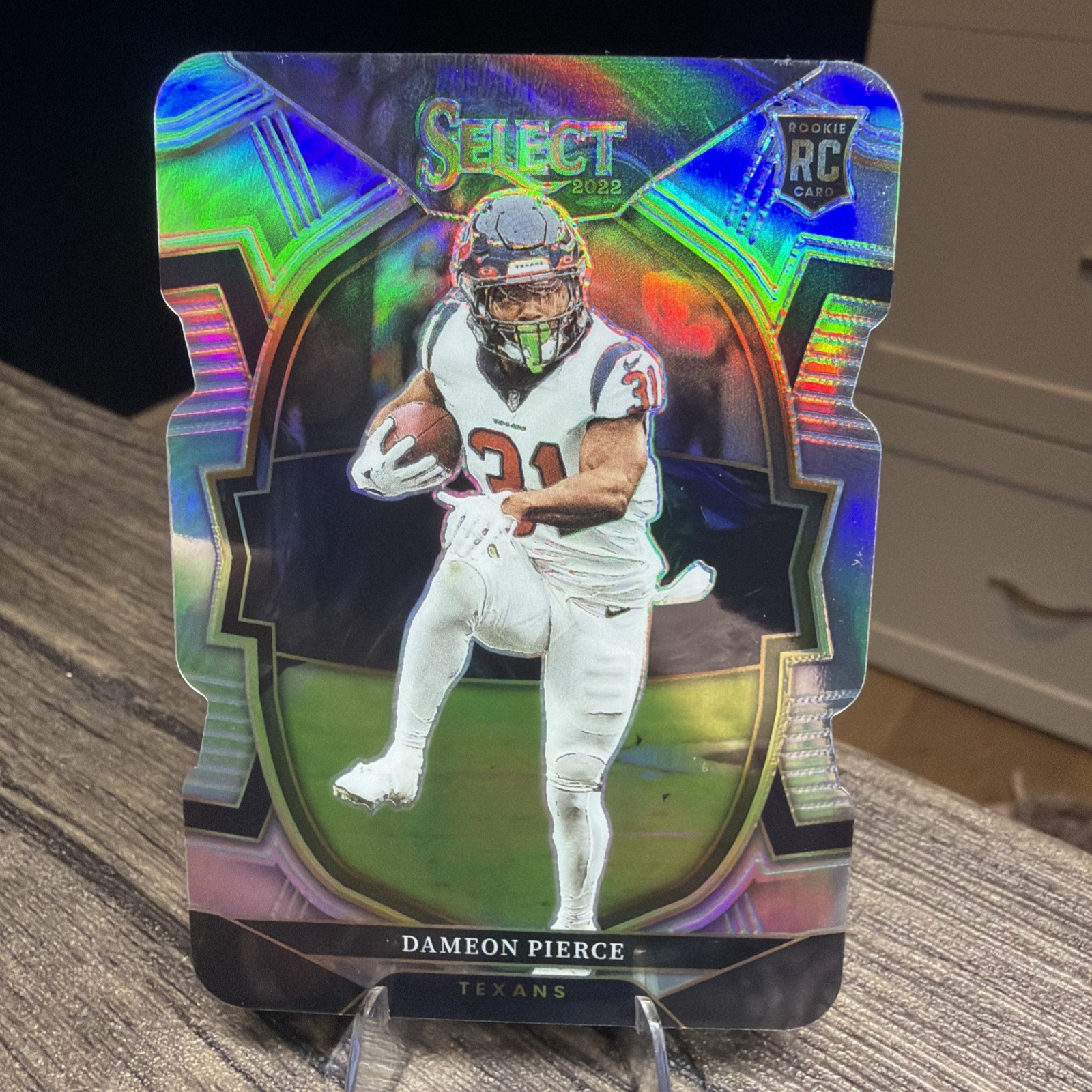 2022 Panini Select - Concourse Dameon Pierce #47 Silver Prizm Die-Cut (RC)