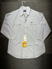 Wrangler Cowboy Cut Authentic Work Western Shirt 17-34 - 0009-1A