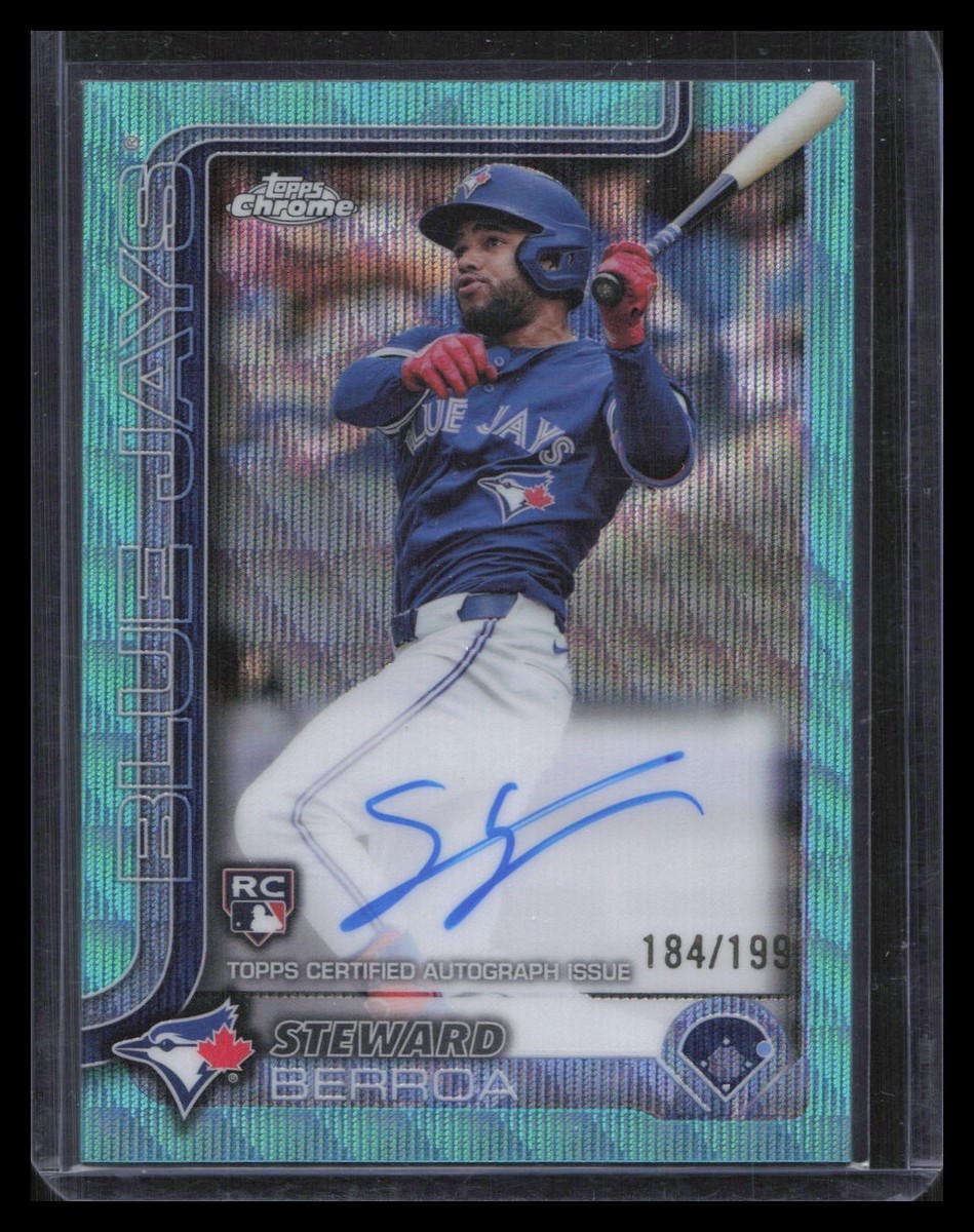 2025 Topps Chrome Steward Berroa RC Auto /199 Toronto Blue Jays