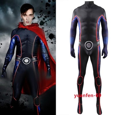 Comic Billy Kaplan Wiccan Costume Men Cosplay Bodysuit Jumpsuit Halloween Suit