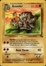 Pokemon Fossil #37/62 Graveler Uncommon Moderately played C