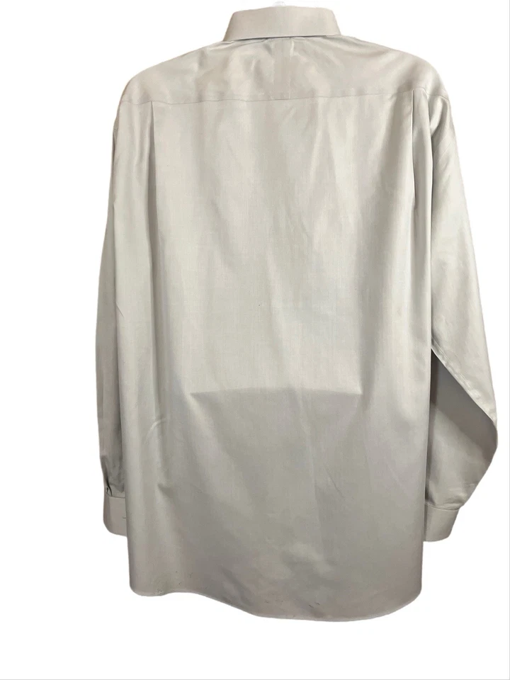 Camisa de vestir Joseph Abboud para hombre 2XL beige algodón manga larga 18 X 36/37 Foto 2 de 4