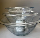 Vintage Fire-King Sapphire Blue Mixing Bowls Set of 3 Nesting EUC