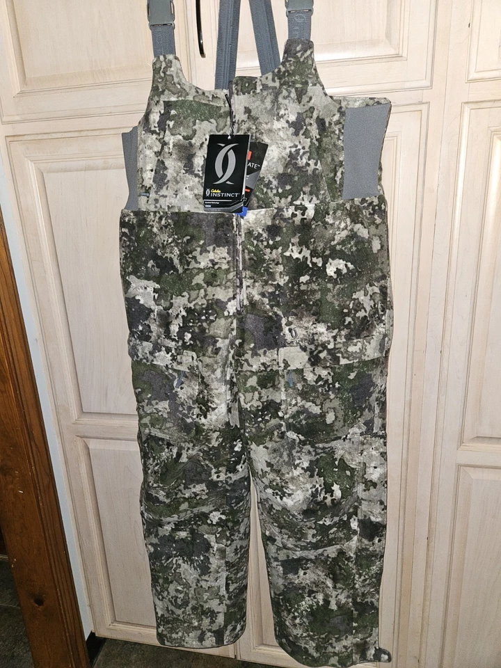 Mens Sz Small Instinct Stand Hunter Bibs True Timber Vsx Camo Bibs Scent Control - Image 3 of 4