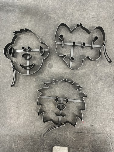 Williams Sonoma jungle pancake molds - Set Of 3 - Elephant, Monkey , Lion