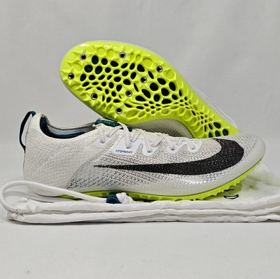 Nike Zoom Superfly Elite 2 Flyknit Sz 9.5 Track Spikes White Green FZ9662-100