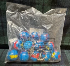 Rhode Island Novelty 1" Globe Keychain One Dozen