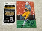 Lance Alworth Signed Autographed NFL HOF Goal Line Art Card GLAC CHARGERS  JSA