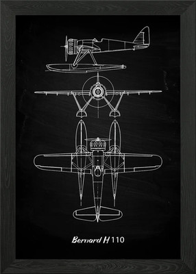 Bernard H 110 gerahmtes Wandbild Poster Leinwanddruck Bild