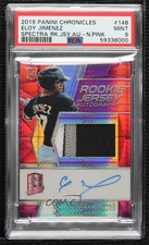 2019 Panini Chronicles Spectra Neon Pink Prizm 16/49 Eloy Jimenez PSA 9 MINT z0q