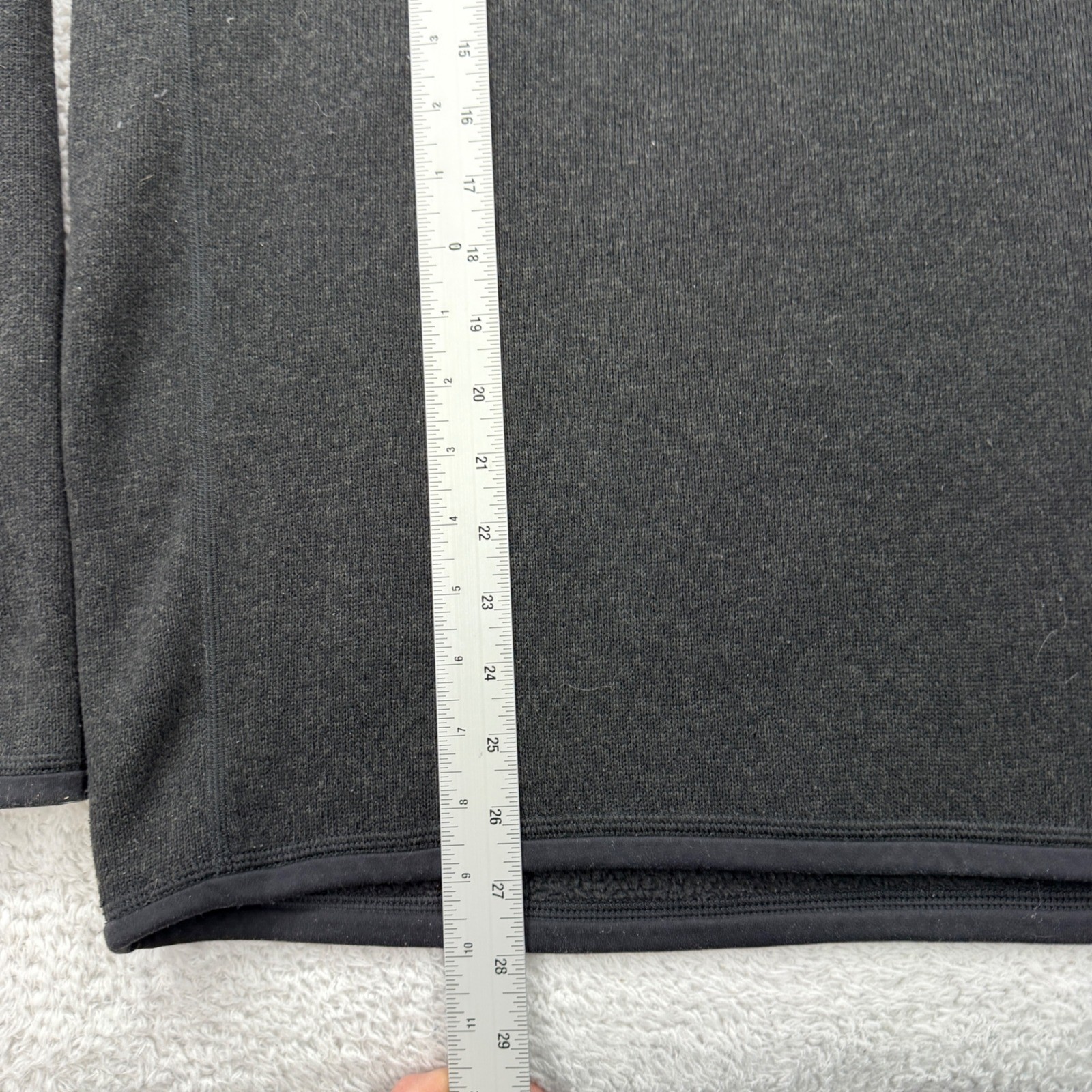 Patagonia Better Sweater 1/4 Zip Fleece Pullover Mens M Charcoal Black Heather thumbnail 4