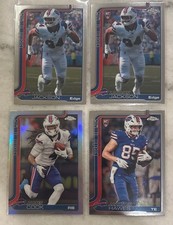 x4 2025 Topps Chrome - JAMES COOK Refractor JACKSON HAWES, LANDON JACKSON| Bills