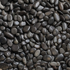 Decorative Black Pebbles for  Vase Filler  Polished Natural Stones  3/8" Siz