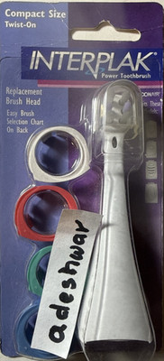 Interplak Power Toothbrush Conair - Replacement Twist On Brush Heads #12160-320A