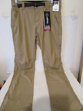 Wrangler ATG Convertible Trail Tapered Jogger Mens Pants Tiger Brown Size 32 X32