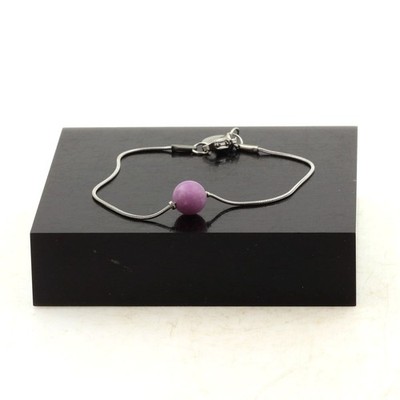 Bracciale a schiava in argento 925 con sfere e perla Swarovski