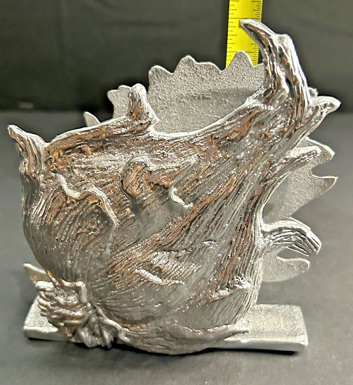 Mariposa Aluminum Artichoke & Garlic Napkin Stand RARE