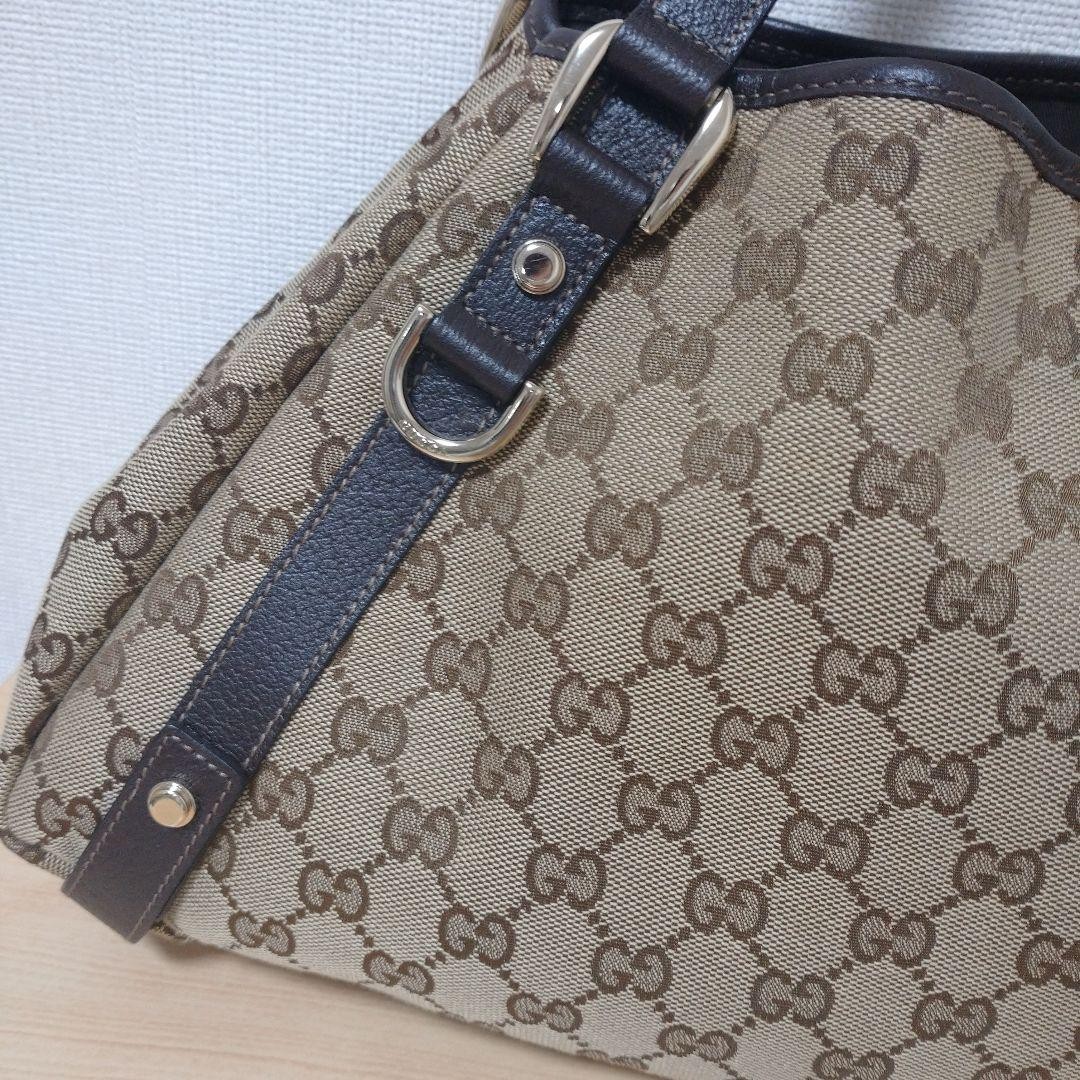 Gucci Beige Canvas Tote Bag with Storage Bag Excellent Condition thumbnail 12