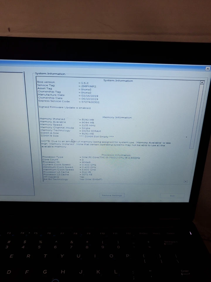 Lote de 4 Laptop Dell Latitude 5480 14" 7ma generación i5/i7 8GB RAM Sin SSD/HDD/OS! #69 Foto 2 de 4