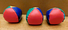 THREE VINTAGE Hacky Sacks/ Footbags - multi-colored