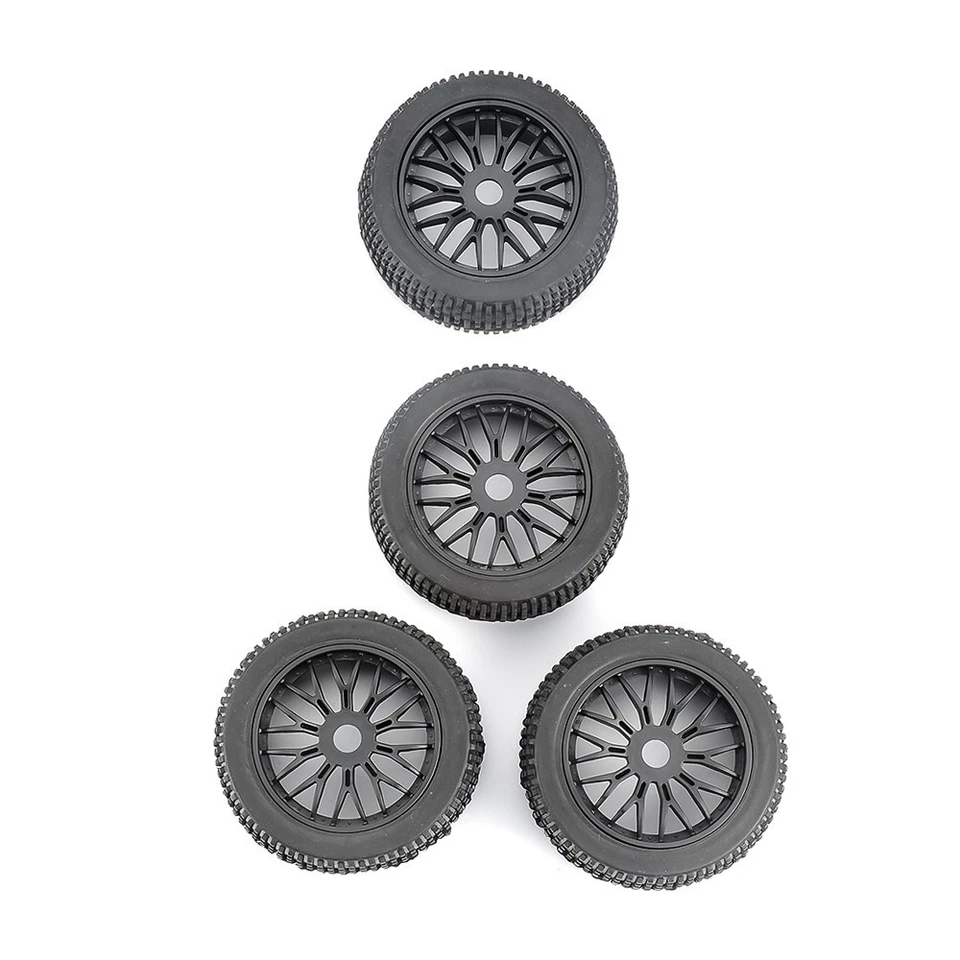 4pcs RC 1/8 Buggy Tires & Wheel Rims Kit 17mm Hex For HSP HPI Off-Road Car Model - Image 4 of 4