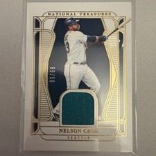 2025 Panini National Treasures Material Treasures Nelson Cruz  MT-NC 99/99