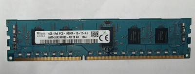 4GB Hynix PC3-14900R HMT451R7AFR8C-RD DDR3 ECC REG DIMM Server Memory