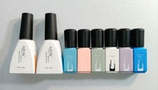 6 Modelones .21 Oz Nail Polish Colors Azure Base Gel Top Coat For UV Or LED