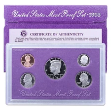 1993 United States Mint Clad Proof Coin Set with COA - As Is