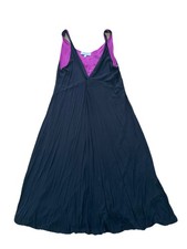 Mammas & Papas Summer Black Pink Sleeveless V-Neck Maternity Dress Size 6 XS