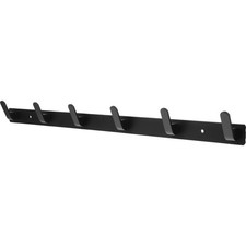Space Saving Black Aluminum Coat Hooks Wall Mount Rack for Towels Coats and Hats